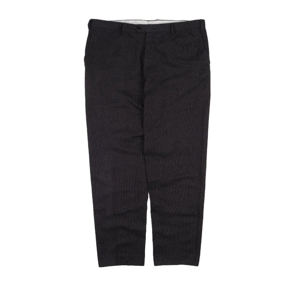 BRIONI Tigullio Pants Navy Blue Textured Men's Chino Trousers Size 58 IT